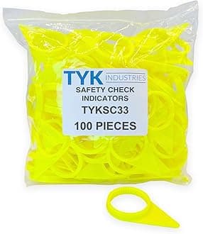 TYK Industries 33mm Loose Wheel Lug Nut Safety Check Indicators 100 Pack - Commercial Truck Wheel Nut Pre-Trip Safety Inspection Tool