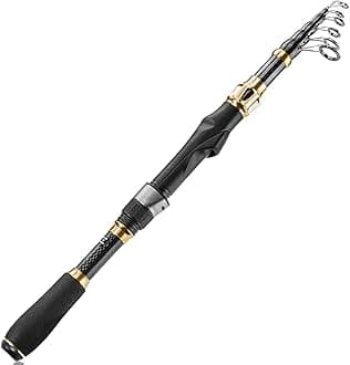 PLUSINNO Fishing Rod and Reel Combo,Fishing Pole,Telescopic Fishing Rod Kit with Spinning Reel, Telescopic Fishing Pole with Carrier Bag for Freshwater Saltwater for Men Women