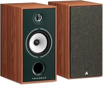 Borea BR04 Bookshelf Speakers Pair - High Fidelity - 2-Way - 25mm EFS Silk Dome Tweeter with Waveguide (Oak Green)