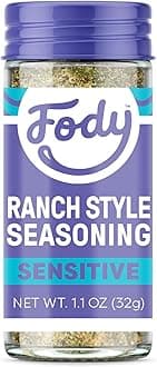 Fody Foods Ranch Seasoning, 1.1 Oz, Garlic and Onion Free, Low FODMAP Certified, Gut & IBS Friendly, Vegan, Non-GMO, Gluten Free, Keto Friendly