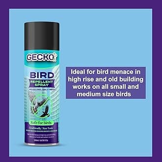 Gecko Bird Repellent Spray For Home And Office | Pigeon Repellent Spray | Bird Control Spray| Non-Toxic Spray| Safe for Birds | No Killing Only Repel - Easy to Spray - Pack of 3 (200 ML)
