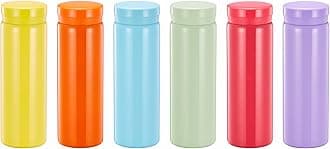 10oz Mini Water Bottle Stainless Steel Small Flask - Insulated Vacuum, Leak Proof, Keeps Drinks Hot/Cold - Ideal for Coffee, Tea, Water-6PC