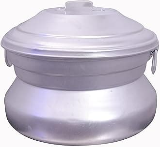 Malabar Trading Company Aluminium Idly Maker, satti, Steamer, Idli Cooker Big Size, Idli Chembu for Restaurant, Canteen (42 Idli)