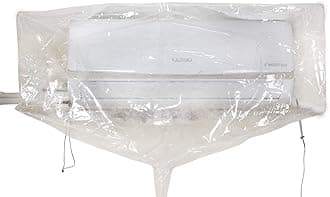 AC Service Wash Bag Waterproof Cover With Drain Outlet for 1.5 Ton to 2 Ton Split AC - Clear Polyvinyl Chloride