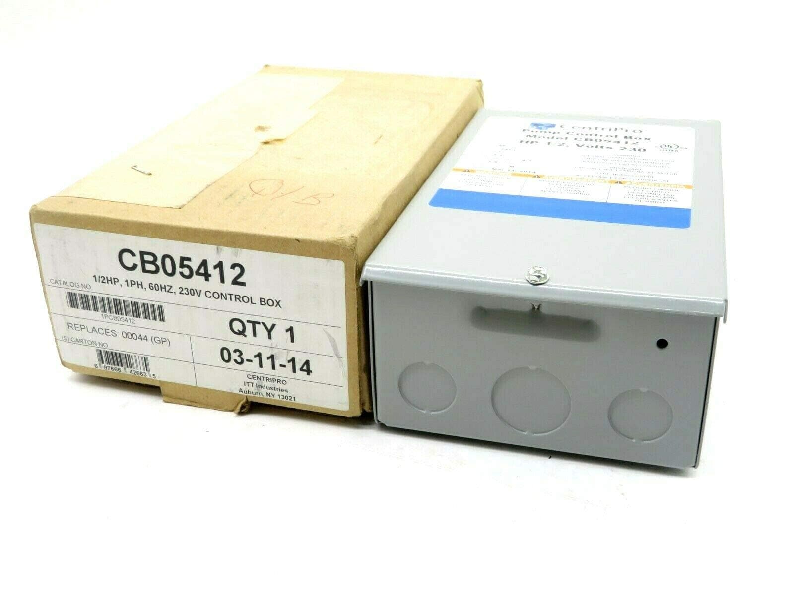CB05412 CentriPro Quick Disconnect (QD) Control Boxes - 1/2 HP - 230 V