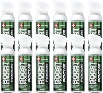 Boost OxygenMedium Focus Rosemary Aroma 5L Canister | Respiratory Support for Aerobic Recovery, Altitude, Performance & Health (12 Pack)