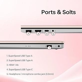 HP Premium 17.3" Laptop, 17.3" HD+ Touchscreen, Intel Core i7-1355U, 64GB RAM, 2TB SSD, Webcam, HDMI, Backlit KB, FP Reader, Wi-Fi 6, Win 11 H, Pale Rose Gold, PCO Laptop Cooler Bundle