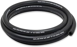ZONBANG 1/4 Fuel Line, Fuel Line Hose 5 Feet