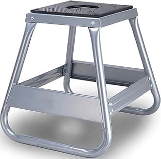 THE WHITE SHOP Motorcycle Dirt Bike Panel Stand Moto Maintenance Hoist Lift Jack Removable Trail motocross stand