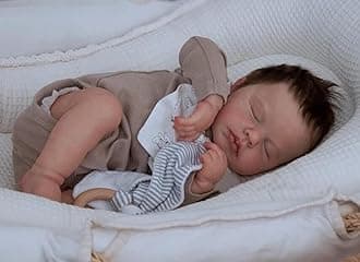 Zero Pam Waterproof Reborn Baby Dolls Silicone Full Body Baby Boy 20 in Anatomically Correct Baby Dolls Lifelike Silicone Reborn Babies That Look Real Baby Loulou