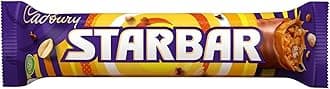 Cadbury Starbar Chocolate Bar, Milk Chocolate with Caramel & Peanut Centre, 49 g (Pack of 32)