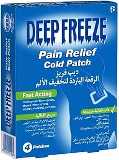 Cold Patch, Fast Acting, Long Lasting, Targeted Cooling, Muscle Discomfort, Minor Joint Aches (Pack of 4 Patches)
