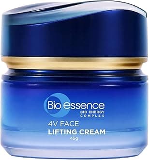 Bio-Essence Bio-Vlift 4V Face Lifting Cream, Firming, Tightening, Double Chin Firming, Hyaluronic Acid, Fermented Rice, Niacinamide, Face Moisturizer for Women, Ideal for All Skin Types, Anti Ageing