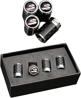 Carbon Fibre valve stem caps for Toyota Supra JZA80 (Mk4), A70 (Mk3), GR A90 (Mk5), A91, wheel/tire