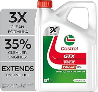 Castrol GTX 15W-40 A3/B3 Engine Oil 4L