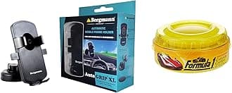 Formula 1 615026 Carnauba Paste Wax (230 g) & Bergmann Auto Grip Automatic Mobile Holder (XL, Black)