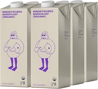 - Oat Milk - Organic - Barista Standard - 32 Oz - 6 Pack - Non-GMO - Plant-Based - Vegan - Dairy-Free - Shelf Stable - Unsweetened