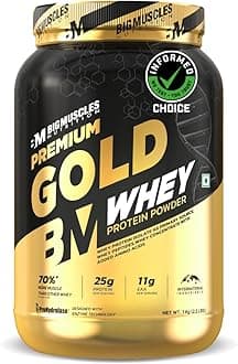 Premium Gold Whey [1Kg] Informed Choice Uk Certified Isolate Whey Protein Blend 25G Protein 11G Eaa Prohydrolase Enzyme Technology [Café Latte]
