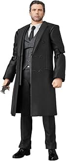 Medicom Mafex-Dc Justice League Batman Bruce Wayne Figure 180 1188 Months, Multicolor For Kids