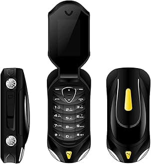 F18 Mini Car Model Flip Phone Dual SIM Loudspeaker Magic Voice Changer Bluetooth Dialer Flip Fashion Student Phone