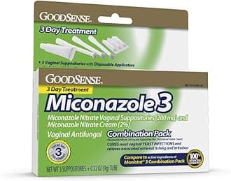 Good Sense Miconazole Nitrate l Suppositories (200 mg) and Miconazole Nitrate Cream (2%)