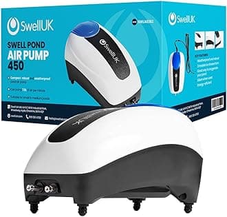 – Swell Pond Air Pump 450 | Robust Air Pump | Garden Pond Air Pump | Fish Pond Essential | 3 Year Guarantee
