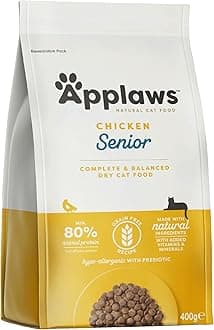 Applaws Complete and Grain Free Adult Senior Dry Cat Food, Chicken, 400g Bag (Pack of 1)