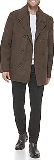 Men's Double Breasted Peacoat With Full Zip Bib