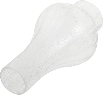 Uonlytech Home Decor Vintage Decor Glass Lamp Chimney, Chimney Transparent Glass Shade Replacement Oil Lamp Wall Cover for Vintage and Antique Style s, Burst Crack Home Decor Decor