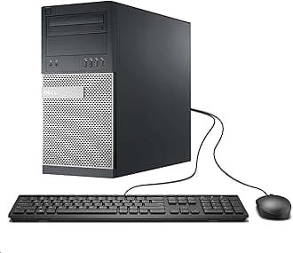 DELL Optiplex 9010 Tower Premium Business Desktop Computer (Intel Quad-Core i7-3770 up to 3.9GHz, 8GB DDR3 Memory, 2TB HDD + 120GB SSD, DVD, WiFi, Windows 10 Professional) (Renewed)']
