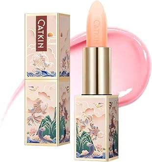 CATKIN Lip Balm Color Tinted Changing Lipstick Ultra Hydrating Lip Moistrurizer Chapstick with Vitamin E Nourishing For Cracked & Dry Lips 0.12 oz C01 LUNA