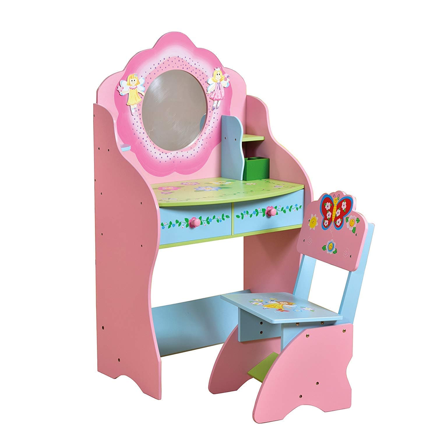 WODENY Childrens Vanity Table with Drawer (Large)