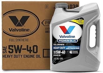 Valvoline Premium Blue Extreme SAE 5W-40 Full Synthetic Diesel Engine Oil 1 GA, Case of 3