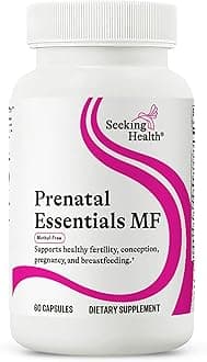 Prenatal Essentials MF - Brain Development & Methylation Support - Methyl-Free Vegetarian Capsules with Selenium, Vitamin B6, Zinc & Vitamin B12-60 Capsules