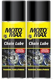 Motomax Chain Lube for Bike Maintenance - 200ml (Pack of 2), Long Lasting Lubricant for Bikes, Sports Bikes, Bullets, Bicycles | Protects & Prevents Chain breakage, Chain Noise, Friction and Corossion
