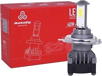 Autofy NightHawk 40W Powerful Super Bright H4 LED Headlight Bulb for Bikes Scooter LED Light for Biking 6000 Lumens 8000 RPM Fan for Fast Cooling Full Aluminum Body Bike LED Light [30 Months Warranty]