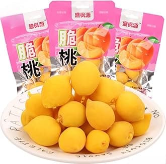 Sour and Sweet Crispy Peach (50g/bag) Honey Peach,Preserved Fruit,Chinese snack gift,Peaches,Fruit Snack,Dried Fruit,White peach,Sweets,Vegetarian snack,Healthy Snacks Food (20bags)