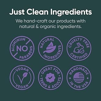 Pretty Frank Natural Deodorant Stick – Baking Soda-Free, Natural Deodorant for Women, Men & Teens, Aluminum-Free, Made with Organic, Safe, and Effective Ingredients (Lavender, 2pk)