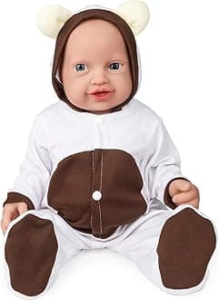 Vollence 10 inch Full Body Silicone Baby Dolls That Look Real, Not Vinyl Dolls, Soft Realistic Newborn Lifelike Silicone Baby Dolls Gifts for Kids Birthday Gifts - Girl