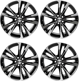 17 inch rims New set of 4 Aluminum Wheels rims suitable for Toyota Corolla 2017-2019 Car Wheel OEM Replacement Rim 17x7 Inch Machined Black 75208