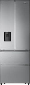 Hisense RF632N4WIE 70cm Freestanding French Door Fridge Freezer Metallic with Water Dispenser & Metal cooling 70 × 200 × 69.4 cm (W×H×D)