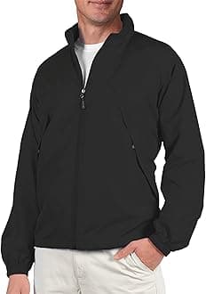 SCOTTeVESTPack Windbreaker Jacket for Men - 19 Hidden Pockets - Lightweight Water Repellent Coat for Travel & More