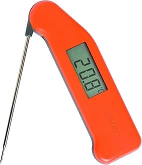 SuperFast Thermapen 3 Classic Food Thermometer (Orange) - Digital Instant Read Meat Thermometer for Kitchen, Food Cooking, Grill, BBQ, Smoker, Candy, Home Brewing, Coffee, and Oil Deep Frying