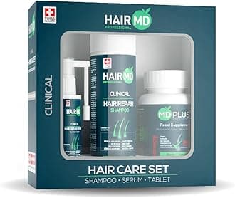 Post-Transplant Hair Set - 1-Month Repair Treatment with Repair Shampoo, Serum, Multivitamins - Advanced Hair Care Products with Biotin, Keratin, Collagen