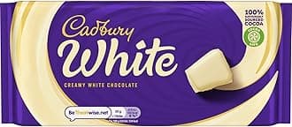 Cadbury Creamy White Chocolate Bar 180g (Pack of 2)
