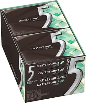 5 Gum Sweet Mint Sugarfree Gum - 15 Piece, 10 Packs