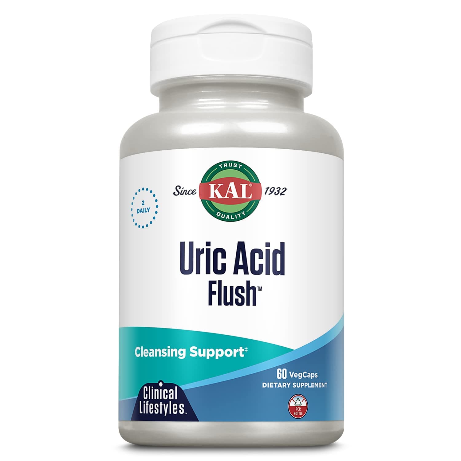 Kal Uric Acid Flush Tablets, 60 Count