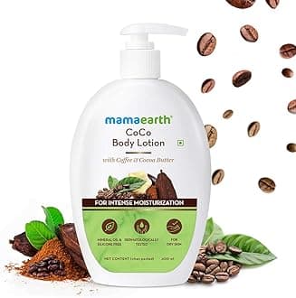 Mamaearth CoCo Body Lotion for Deep Moisturization | Reduces Dryness & Gives Long Lasting Hydration | with Coffee & Cocoa Butter for Dry Skin | 13.53 Fl Oz (400ml)