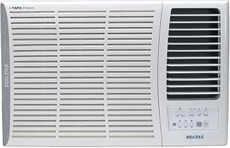 Voltas 185V Vertis Elite A 1.5 Ton 5 Star Inverter Window AC |2-in-1 Adjustable mode| Energy Efficient| Anti dust filter with Anti-Microbial coating | Copper Coil| Sleep Mode | Memory Restart| White