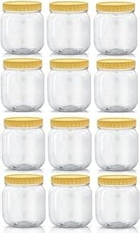 Sunpet SPL750-12 Plastic Containers - 750ml, 12 Pieces, Clear